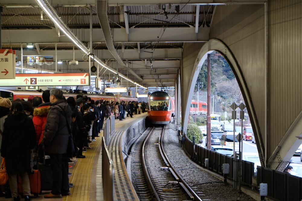 小田急線 GSE 70000形 後展望席乗車